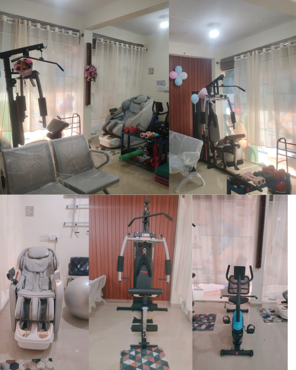 Dedicated exercise and assisted mobility areas