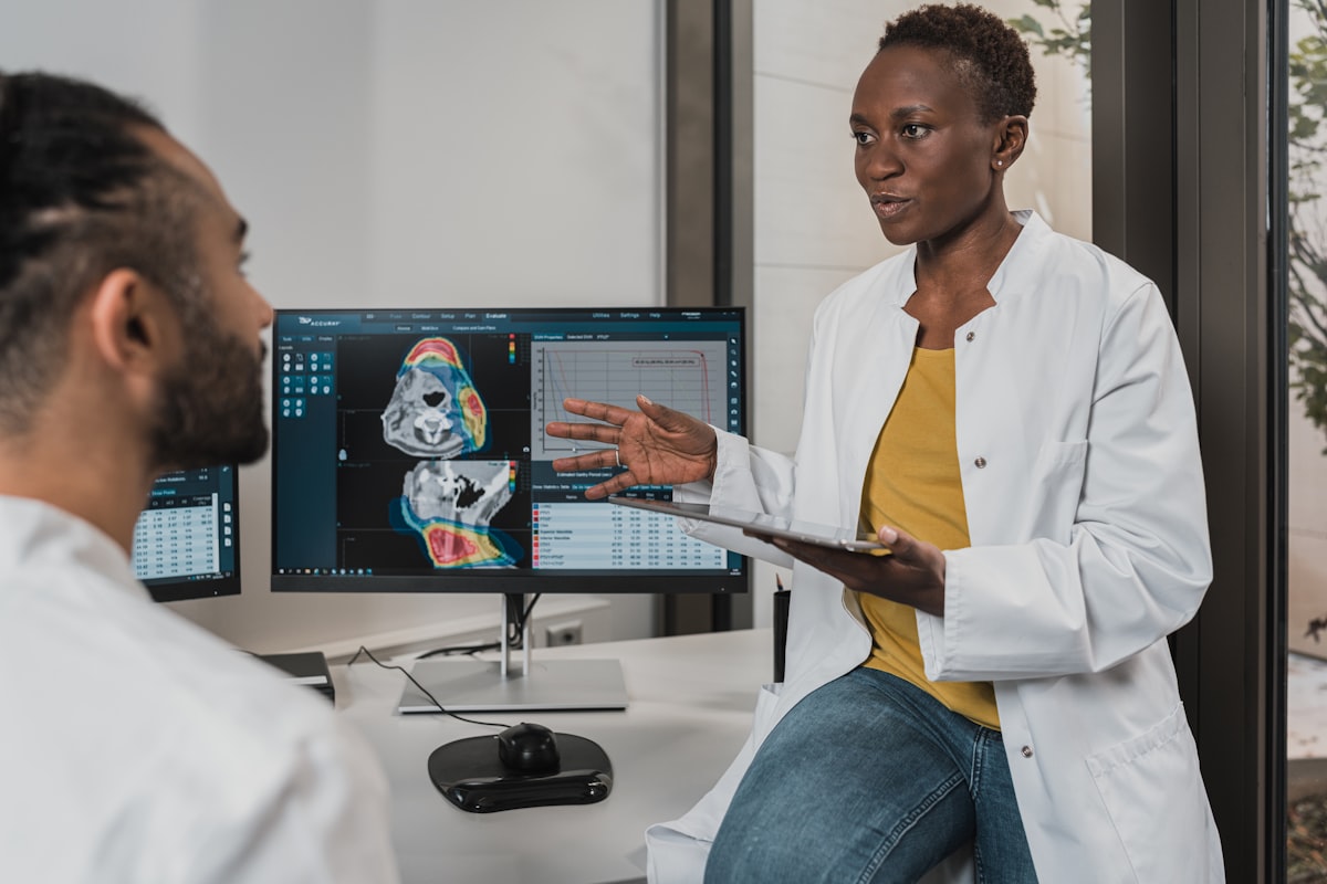 Doctor consulting a patient